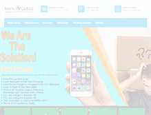 Tablet Screenshot of navalcargo.com